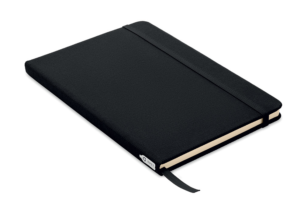 242251-EC Notes NOTE RPET A5 600D crni 80 listova s crtama 21x14x1,3 cm