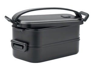 244896-EC Kutija za hranu Idolunch PP reciklirana crna 2 x 800 ml P20