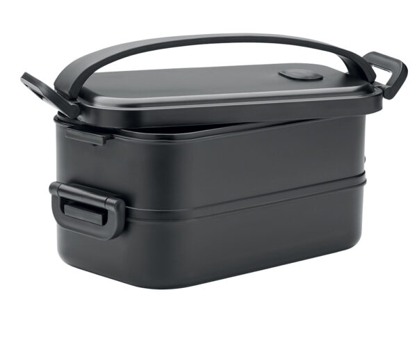 244896-EC Kutija za hranu Idolunch PP reciklirana crna 2 x 800 ml P20