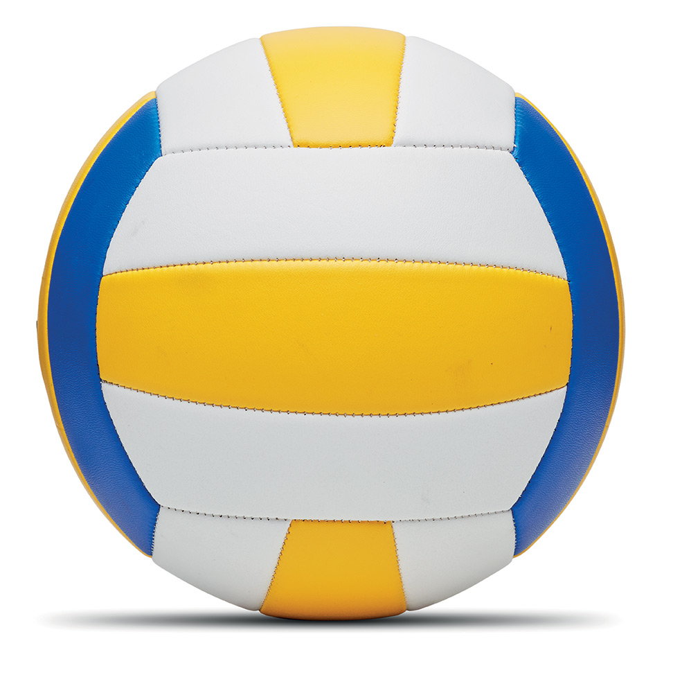245290-EC Lopta za odbojku VOLLEY bijelo plavo žuta fi 19cm