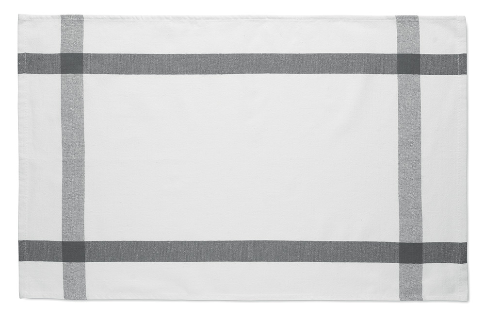 246080-EC Krpa kuhinjska Kitch od reciklirane tkanine RPET 180g 40X65cm bijelo siva