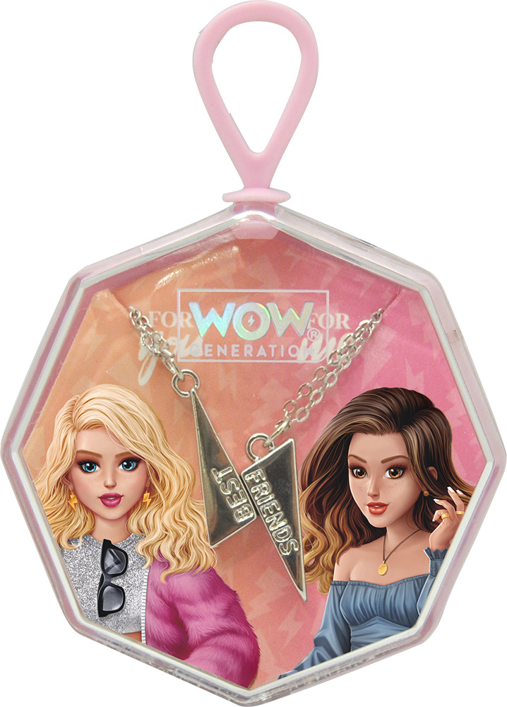 246941-EC Ogrlice s privjeskom munje WOW Generation BFF 2kom, P12/24