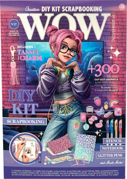 Kreativni set za izradu spomenara WOW Generation WOW Magazine s dodacima, P6