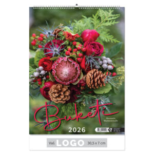 217304-EC Kalendar BUKETI 13L 30,5x43+7, spirala P50 OG* 2026