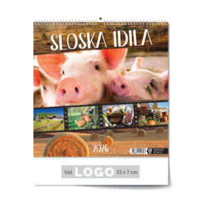 222603-EC Kalendar SEOSKA IDILA 13L 33x33+7 spirala OG P50 2026