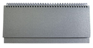 224522-EC Planer stolni spiralni BRISTOL 52 tjedna, 128 str., 30x14 srebrni P50 OG 2026