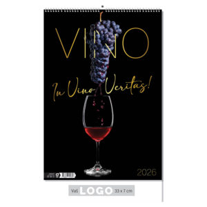 226476-EC Kalendar VINO 13L 33x48+7, spirala P40 OG 2026