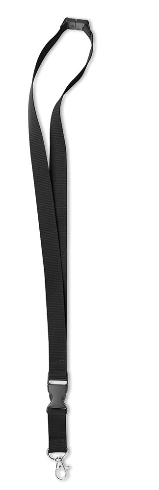 234003-EC Traka akreditacijska s privjeskom i kopčom Lany crna 2x89cm P500