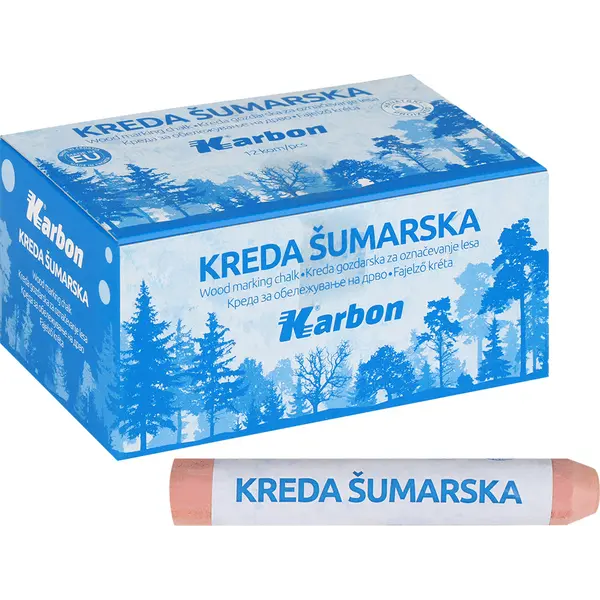 234069-EC Kreda šumarska deblja crvena Karbon P12-nova