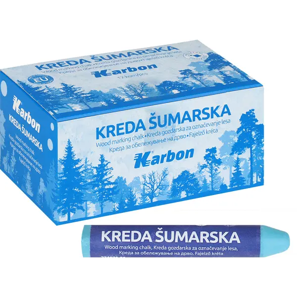 234070-EC Kreda šumarska deblja plava  Karbon P12-nova