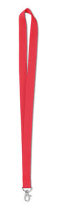 236358-EC Traka akreditacijska s met. privjeskom Lany Basic crvena, 2x90cm