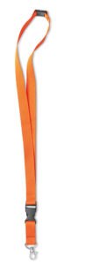 236362-EC Traka akreditacijska s privjeskom i kopčom Lany narančasta 2x89cm P500