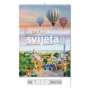 238793-EC Kalendar BISERI SVIJETA 13L 30,5x43+7 spirala P50 OG 2026