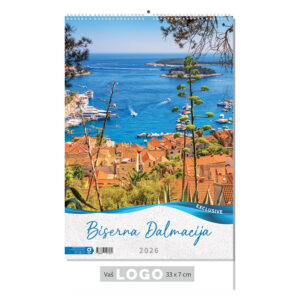238798-EC Kalendar BISERNA DALMACIJA 13L 33x48+7, spirala P40 OG* 2026
