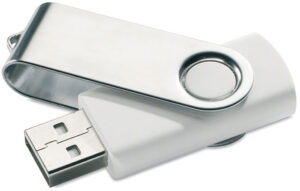 239646-EC Memori stick USB 64GB Twister 3.0 bijeli u kartonskoj kutijici