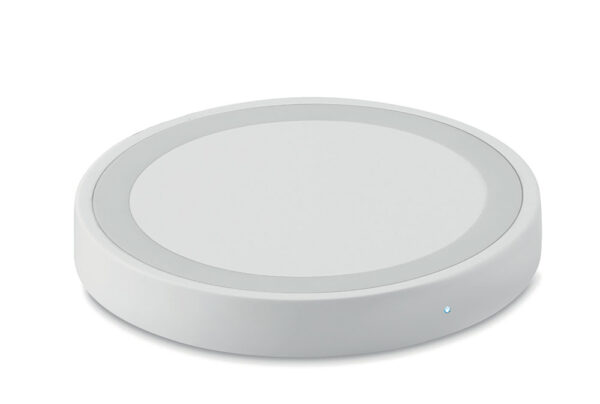 Punjač Plato Wirelles za bežično punjenje bijeli okrugli  fi7x1 cm DC5V/1A, 10W