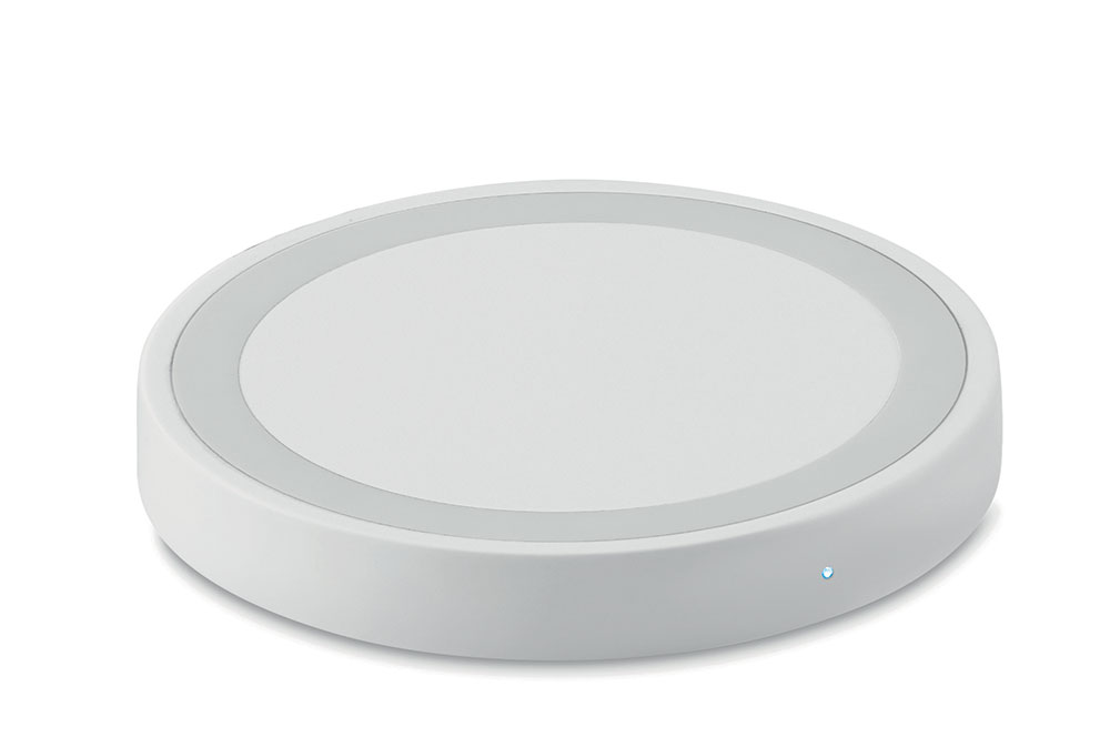 240015-EC Punjač Plato Wirelles za bežično punjenje bijeli okrugli  fi7x1 cm DC5V/1A, 10W