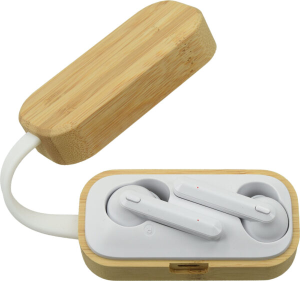 Slušalice bežične EKO BUG Bluetooth bambus, ABS, 2,5h vrijeme reprodukcije