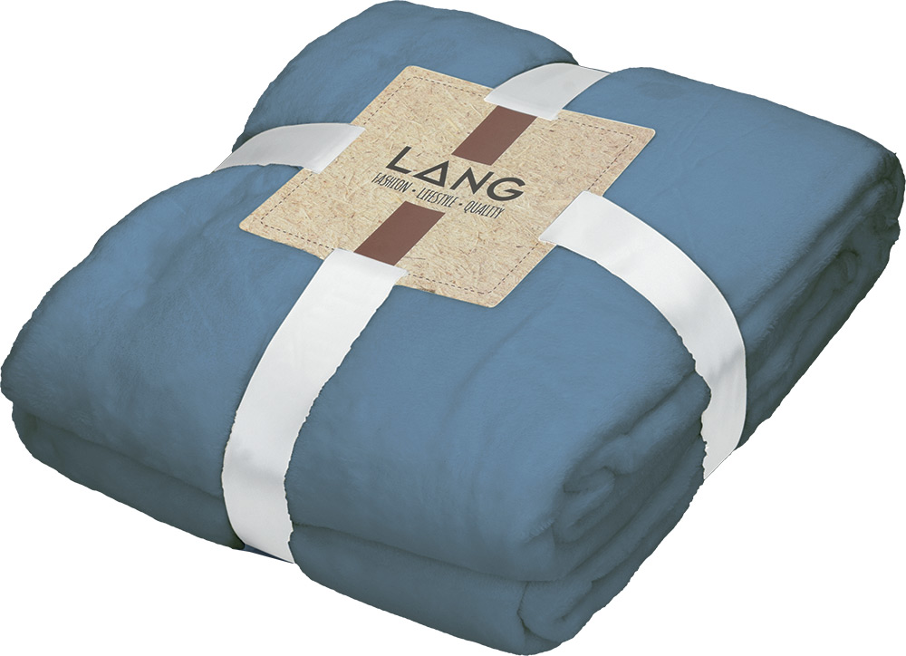 240468-EC Deka od flisa DELUX soft 130x180cm plava