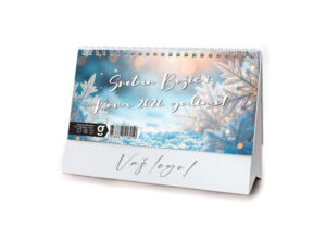 242296-EC Kalendar stolni POSLOVNI 13L 20,5x10,5+4, spirala P50 OG 2026
