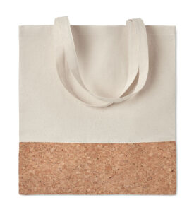 Torba shopping pamučna sa plutom 160g ILLA TOTE natur, 38x41cm P100