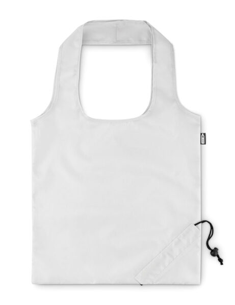 Torba shopping FOLDPET 38x40cm sklopiva RPET s vezicom bijela P300