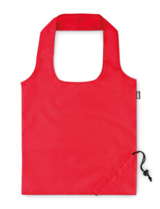 242323-EC Torba shopping FOLDPET 38x40cm sklopiva RPET s vezicom crvena P300