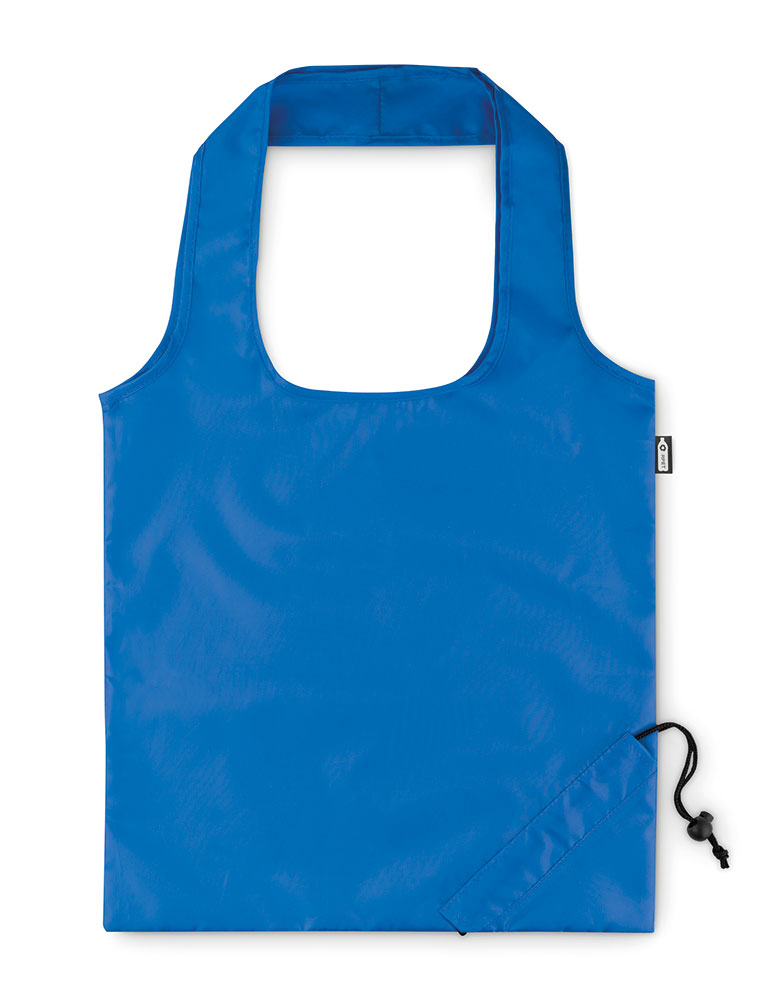 242324-EC Torba shopping FOLDPET 38x40cm sklopiva RPET s vezicom royal plava P300
