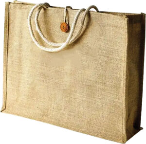 242368-EC Torba shopping juta HABRA s gumbićem, 35 x 45 x 20 cm