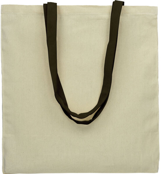 242383-EC Torba shopping KOLAKATA 140 g/m2 crna duga ručka 9404402 P300