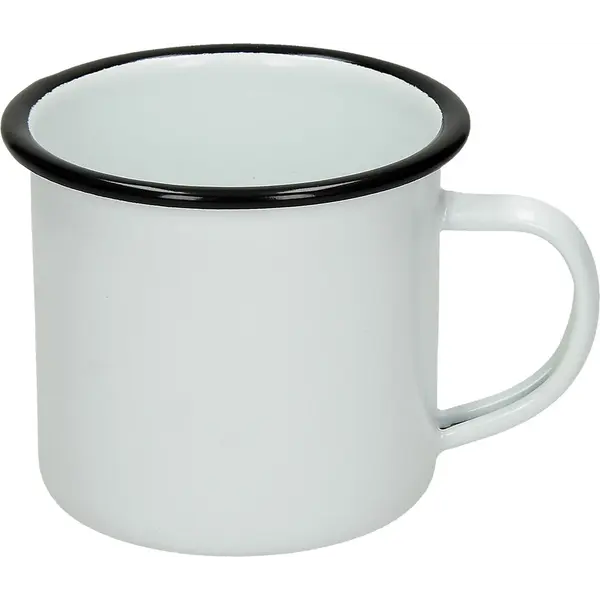 242442-EC Šalica RETRO LIGHT od emajla 350 ml bijela za sublimaciju 9xfi7,8 cm
