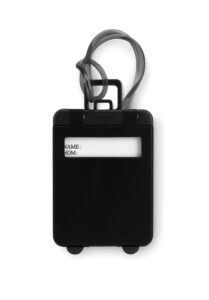 243099-EC Privjesak označivač prtljage Traveller crni 9,5x5,5x0,4 cm