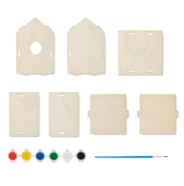 244963-EC Set kreativni Painthouse kućica za ptice s priborom za bojenje P100
