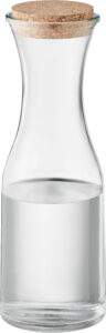 244977-EC Vrč za vodu Picca 1L od recikliranog stakla s plutenim čepom, P10