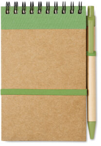 245215-EC Set uredski SONORA notes reciklirani i kem.ol. biorazgradiva natur limeta