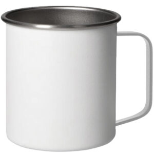 245288-EC Šalica Jack metalna od nehrđajućeg čelika bijela 350 ml