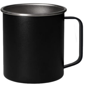 245289-EC Šalica Jack metalna od nehrđajućeg čelika crna 350 ml