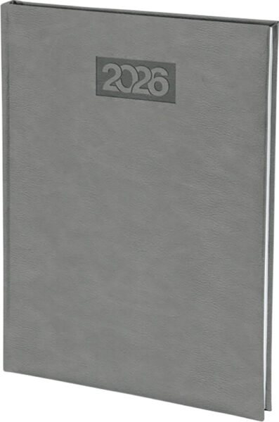 245348-EC Dnevnik PALERMO B5 16,5x22,5cm sivi 2025 P20