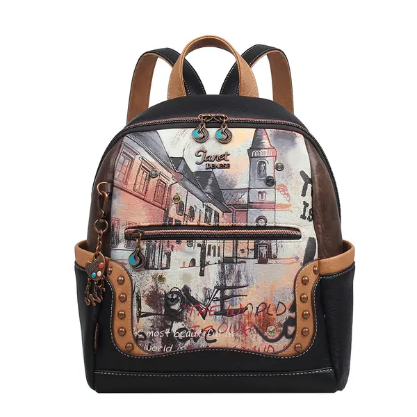 246725-EC Ruksak fashion Janet Art Gallery FW25 25x13x31 cm J-101B P20