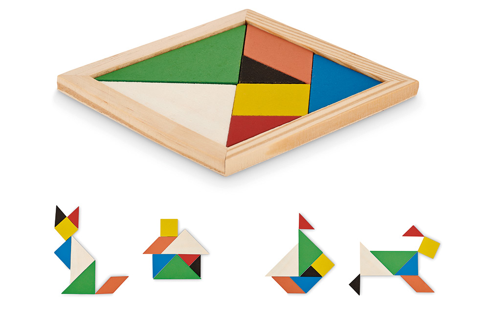 246886-EC Igra Tangram drvene puzzle mozgalice u drvenoj kutiji 10x10,3x0,6cm