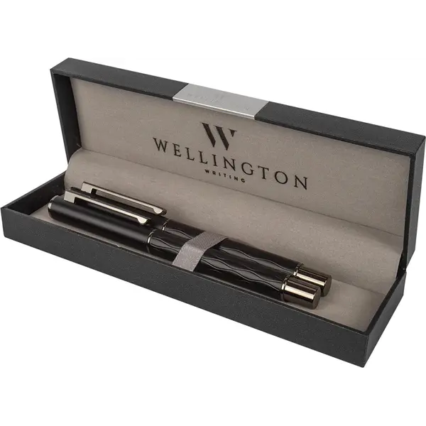 247582-EC Set pisaći Wellington Infinity roler I naliv pero u poklon kutiji crni