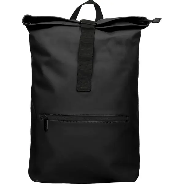 247636-EC Ruksak HAGEN za prijenosno računalo crni od PU kože 15,6 inča, 41x32x17cm