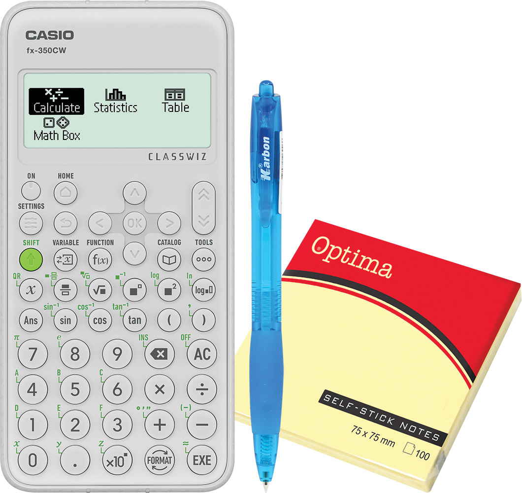 228397-EC Kalkulator CASIO FX-350 EX Classwiz + GRATIS Karbon olovka + samolj.blok bls