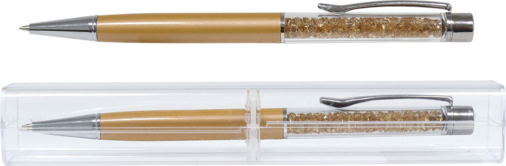236734-EC Olovka kemijska u etuiu CRYSTAL zlatna 1949011 P50/200