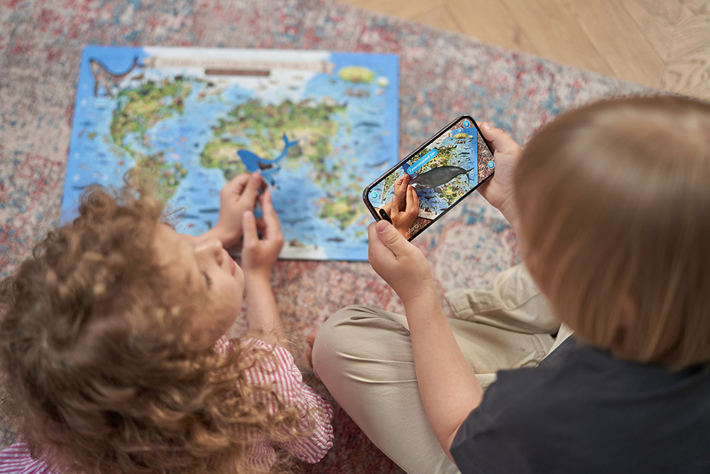 243472-EC Igra drvene puzzle ALAYSKY Flora&Fauna interaktivne u drvenoj kutiji IQ App P16