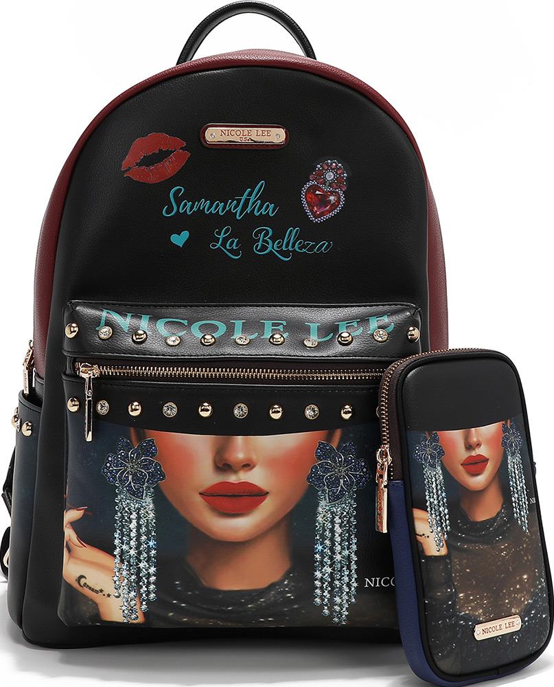 246813-EC Ruksak s torbicom fashion NICOLE LEE SLB FW25 32x41x15cm USB12769L P12