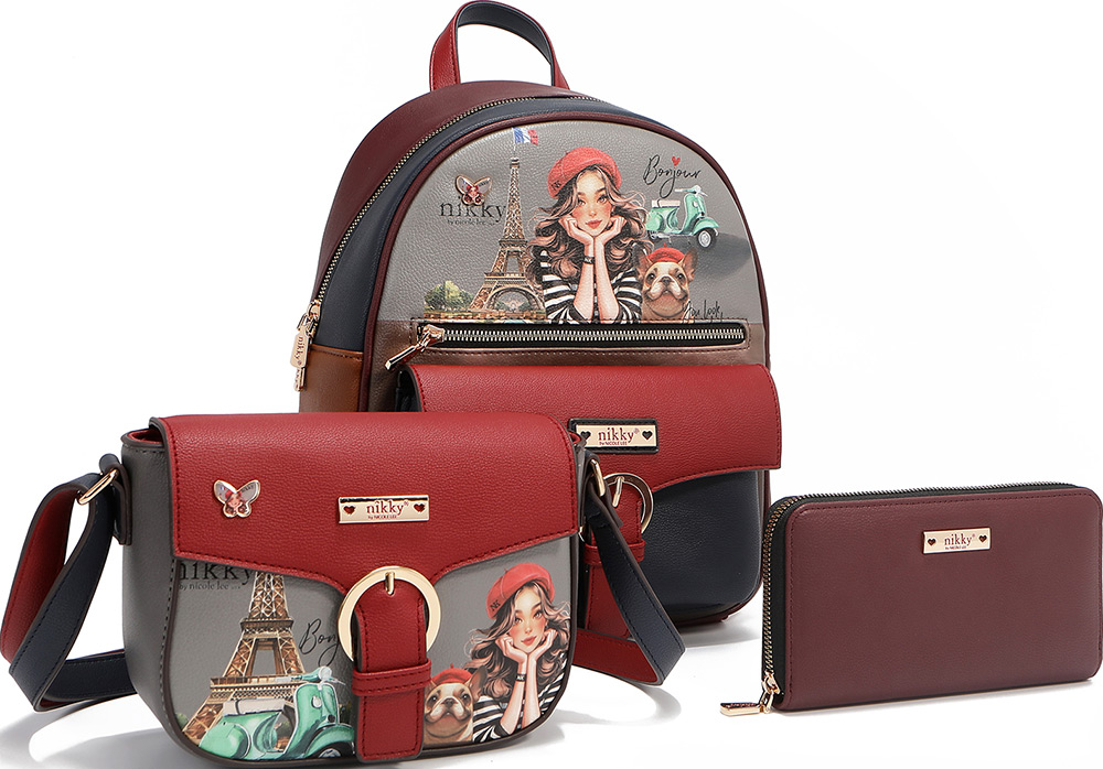 246834-EC Ruksak,torba,novčanik fashion set NIKKY Eiffel Dreams FW25 NK13014 P12