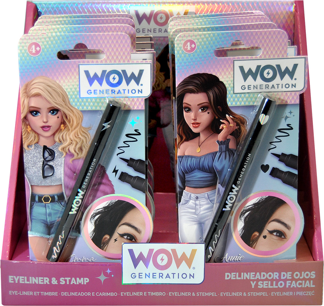 246945-EC Tuš za oči sa štambiljem WOW Generation crni i plavi, sort P10/20