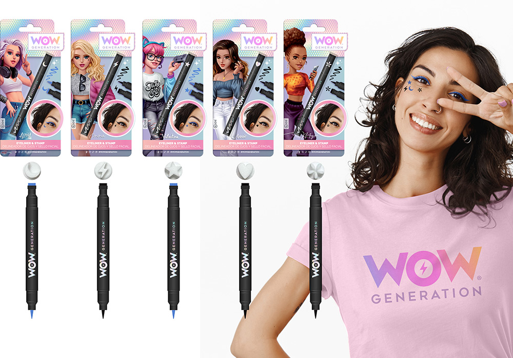 246945-EC Tuš za oči sa štambiljem WOW Generation crni i plavi, sort P10/20