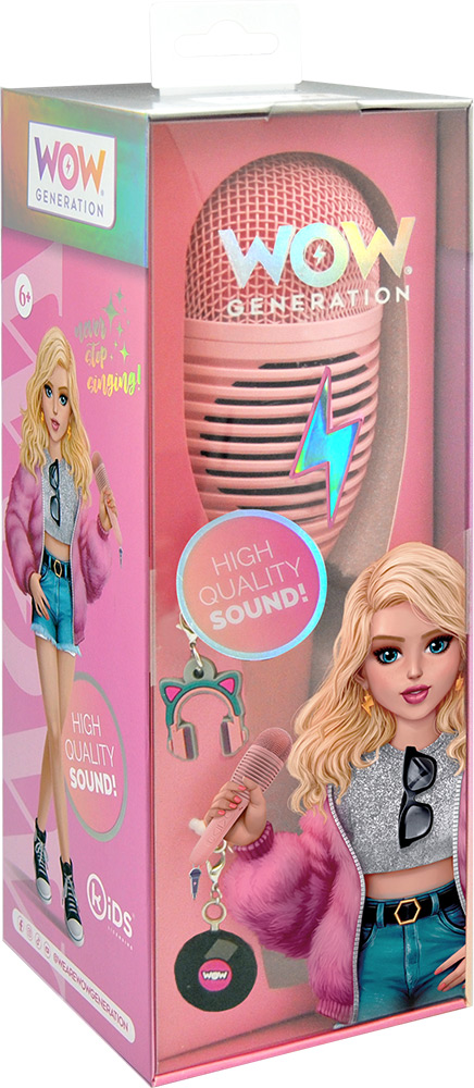 246953-EC Mikrofon karaoke WOW Generation bežični sa snimačem zvuka P24